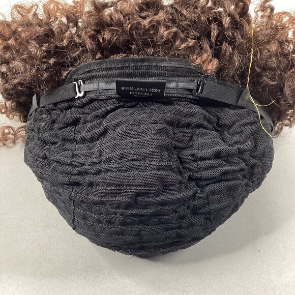 Sydney Short Curly #T1B/30 Black Honey Brown Remi Quality Full Wig - Picture 6 of 9